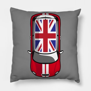 Red Mini Cooper Pillow