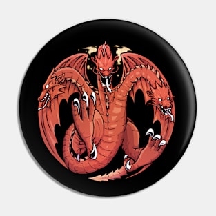 Three Headed Dragon Pin