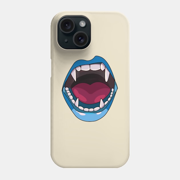 vampire mouth - vampire teeth Phone Case by persa