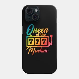 Queen Of The Slot Machine Jackpot Rainbow Style Phone Case