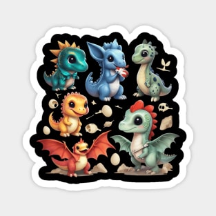 Dino Cute Friends Magnet