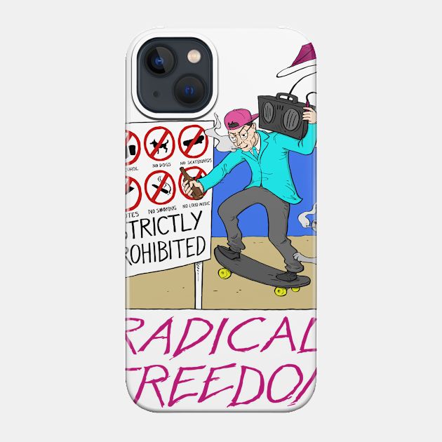 Radical Freedom at the Beach - Existentialism - Phone Case