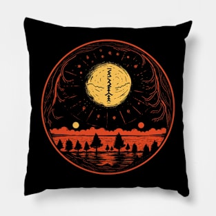 Spooky Halloween - Haunted Forest Shirt - Eerie Art Clothing - "Witching Night" Pillow