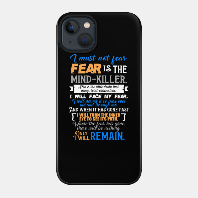 Litany Against Fear. Dune. - Dune - Phone Case