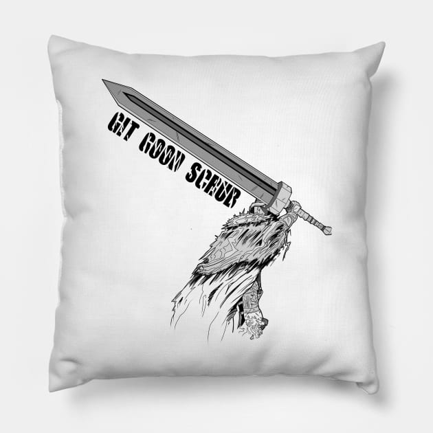 Git good Scrub? Pillow by paintchips