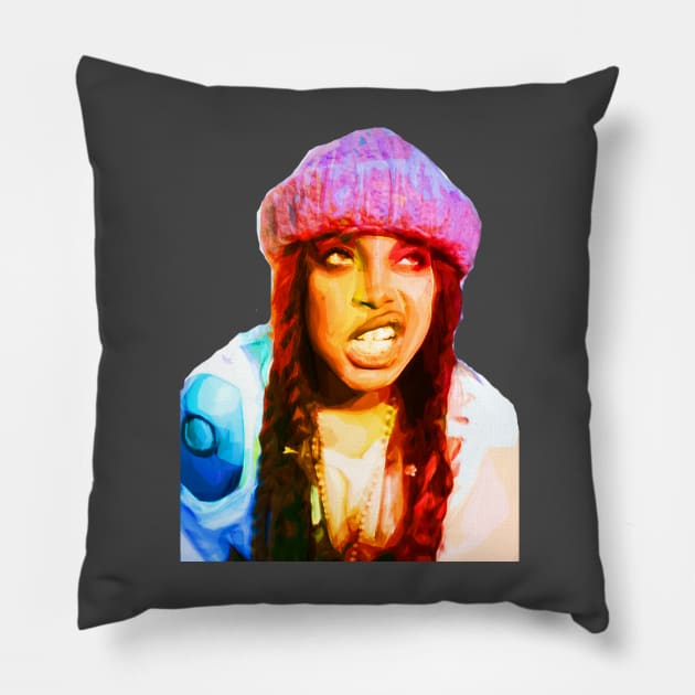 Erykah Badu Pillow by FiveMinutes