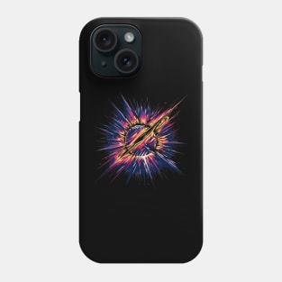 Geometric Solar Burst: Solar Flare Phone Case