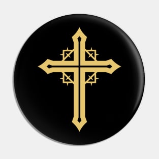 Cross of Jesus Christ and crown of thorns Pin