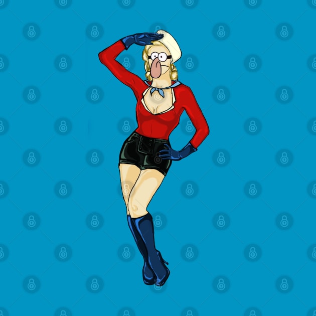 barnacle boy pin up by miae12