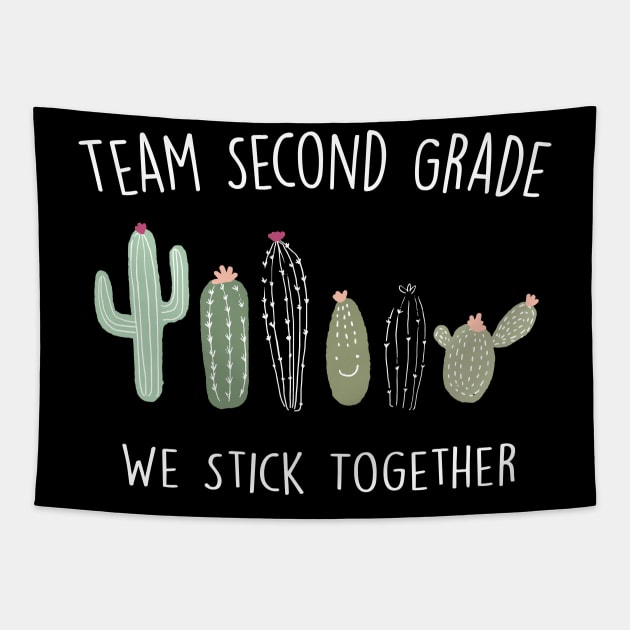 Cactus School Shirt Second Grade Tapestry by creativegraphics247
