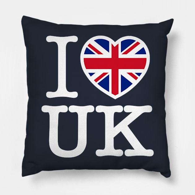 I LOVE UK - 2.0 Pillow by LILNAYSHUNZ