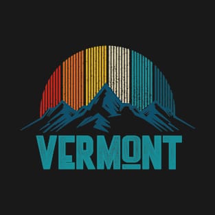 Vermont Vintage Mountains Nature Hiking Souvenir T-Shirt