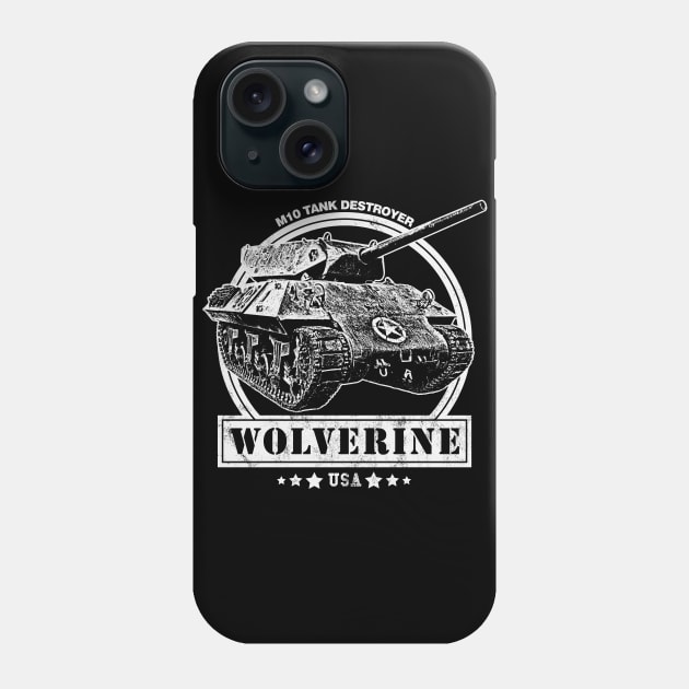 M10 Wolverine WW2 Tank Phone Case by rycotokyo81