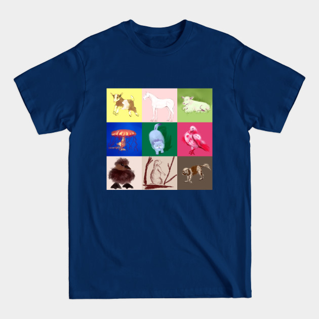 Disover Animals Bright Collage - Animals - T-Shirt