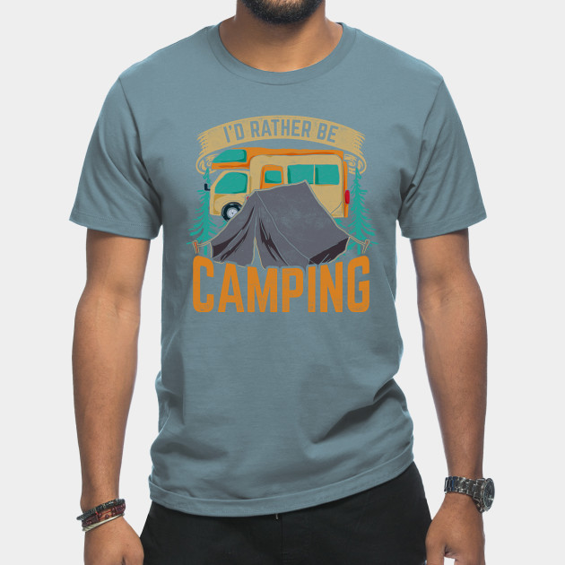 Discover Caravan Outdoor Camper Campsite Nature Camping - Camping - T-Shirt