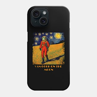 Van Gogh Alive astronaut walks on the moon worn Phone Case