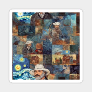 Van Gogh Paintings Mashup Magnet