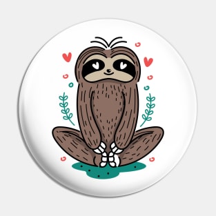 Sloth Cute Design Pin