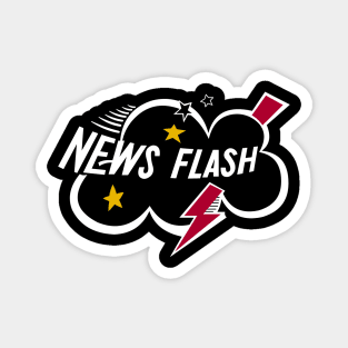 News Flash Cloud Logo Magnet