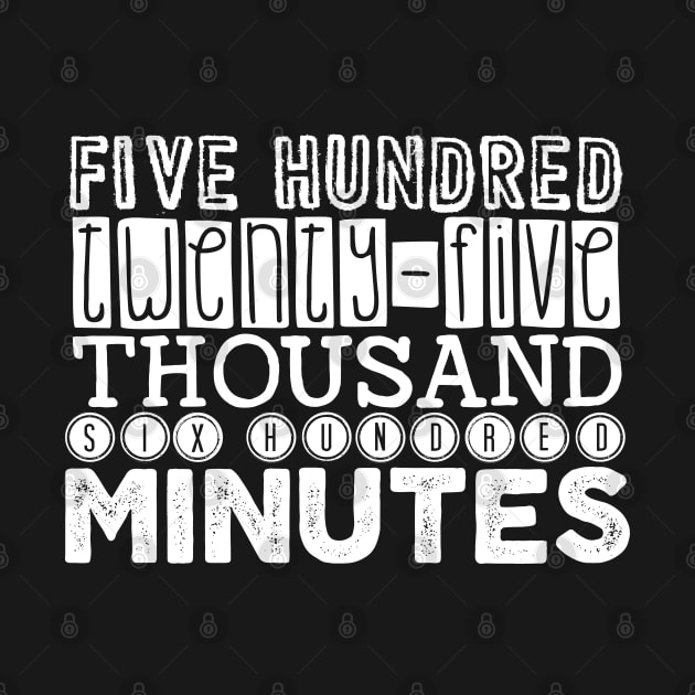 Five Hundred Twenty-Five Thousand Six Hundred Minutes Tee by popcultureclub