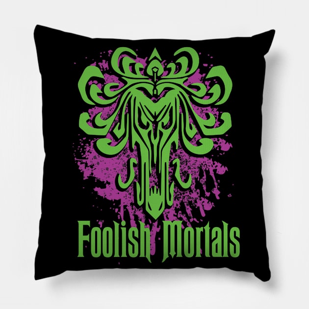 Foolish Mortals Pillow by fantasmicthreads