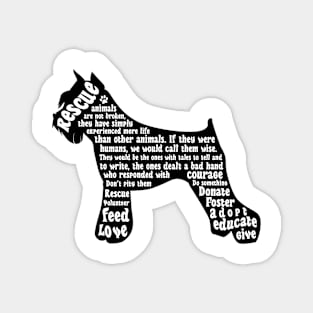 Rescue Dog For Gift Dog Lover Magnet