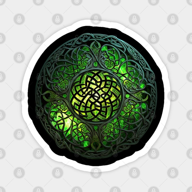 Celtic ornament. Irish ornament for Saint Patrick's Day Magnet by MaxDeSanje 