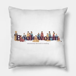 Bookworm - Classic Female Authors Pillow