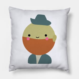 Van Gogh Self portrait with Felt Hat Pillow