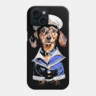 Sailor dachshund Phone Case