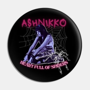 Ashnikko Weedkiller Heart Full of Spiders Pin