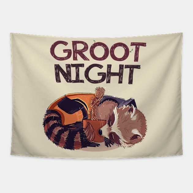 Groot Night Tapestry by Susto