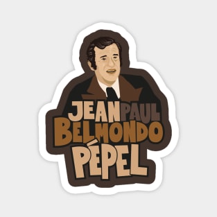 Jean-Paul Belmondo Portrait - French Cinema Icon Magnet