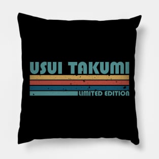 Proud Limited Edition Takumi Name Personalized Retro Styles Pillow