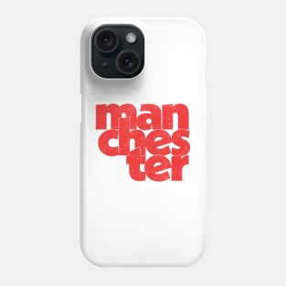 Manchester // Retro Style Typography Design Phone Case