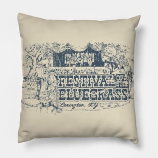 Festival of the Bluegrass 1974 Pillow