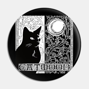 Medieval Catmoon Pin