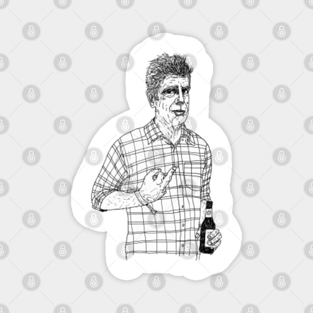 Anthony Bourdain Middle Finger Draw Pen Anthony Bourdain Middle Finger Magnet Teepublic,Anime Base Female Happy
