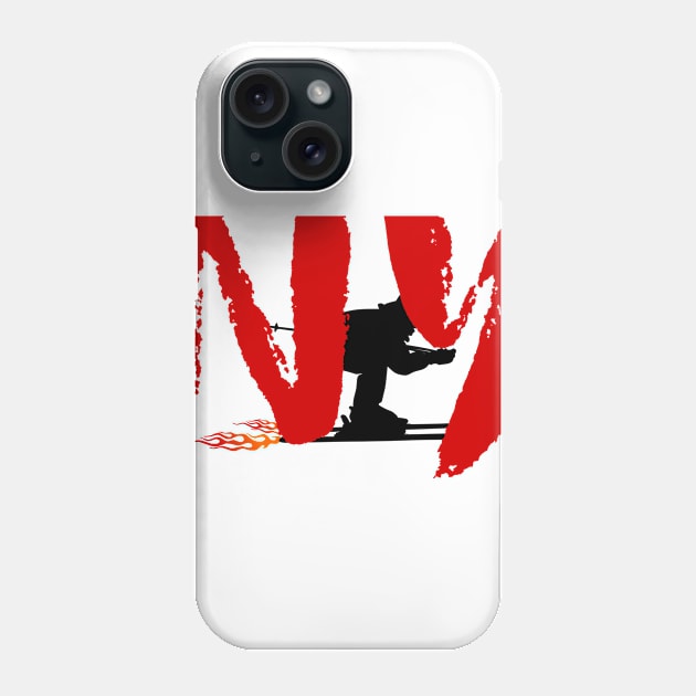 NY United States Skiing Phone Case by ArtDesignDE