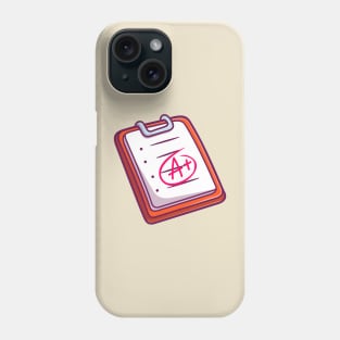 A+ Grade Report Cartoon Phone Case