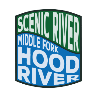 Middle Fork Hood River Scenic River Wave T-Shirt