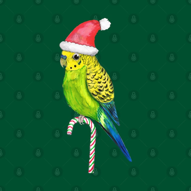 Budgie Christmas style by Bwiselizzy