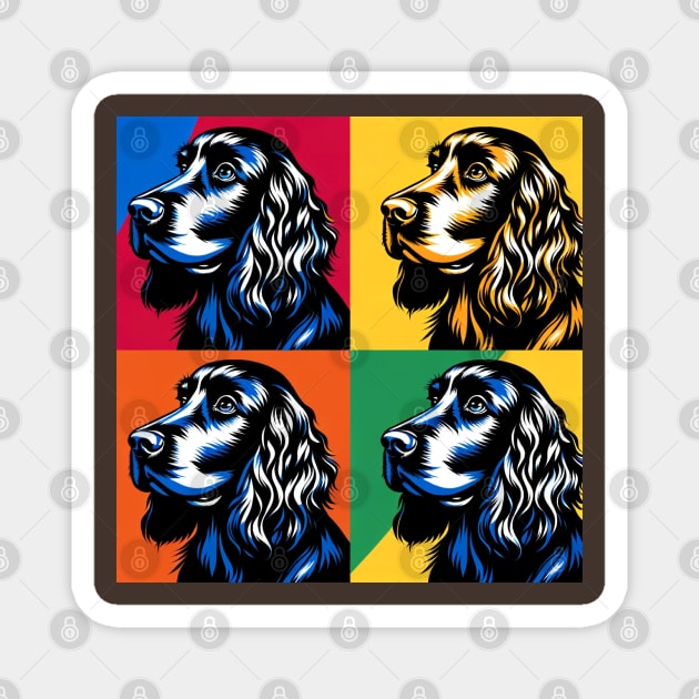 Field Spaniel Pop Art - Dog Lovers Magnet by PawPopArt