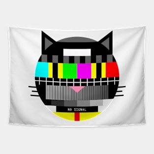 Cat No Signal TV Tapestry