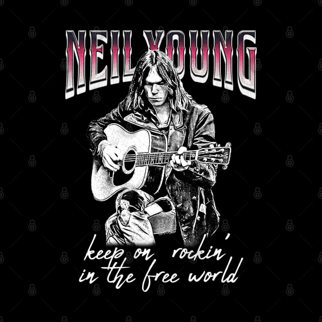 Neil Young Rockin Classic Guitar by jawiqonata