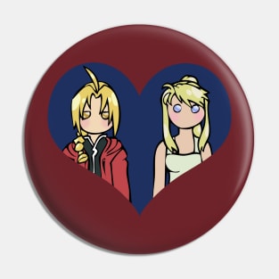 Ed and Winry - shipping dolls Pin