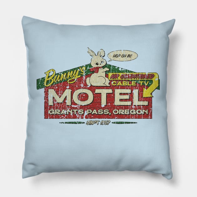 Bunny's Motel Pillow by JCD666