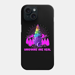 Unicorns are real, camping ed. Phone Case