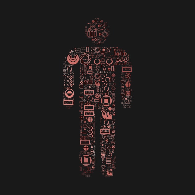 Metal Man Word Cloud (3) by The Glass Pixel