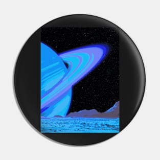 Neon Planet - Landscape Pin